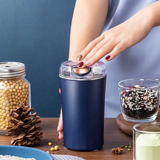 KLICKKART Mini Mixer Grinder – Portable Electric Coffee Bean & Spice Grinder, Powerful Small Blender Machine for Home & Office