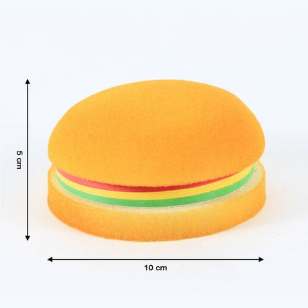 KLICKKART Burger Shaped Notepad Sticky Notes Memo Pads Unique Mini Notes (Multicolor)