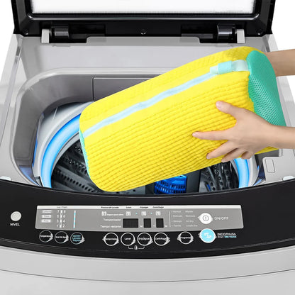 KLICKKART Shoe Cleaning Mop Cover with Microfiber Chenille Lining &amp; Zipper – Reusable Washable Shoe Scrubber Bag for Washing Machine &amp; Hand Cleaning (1 Pc)