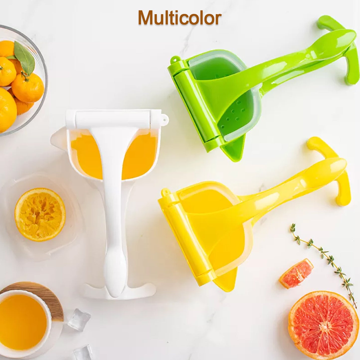KLICKKART Heavy Duty Juice Press Squeezer With Juicers (Multicoloured)