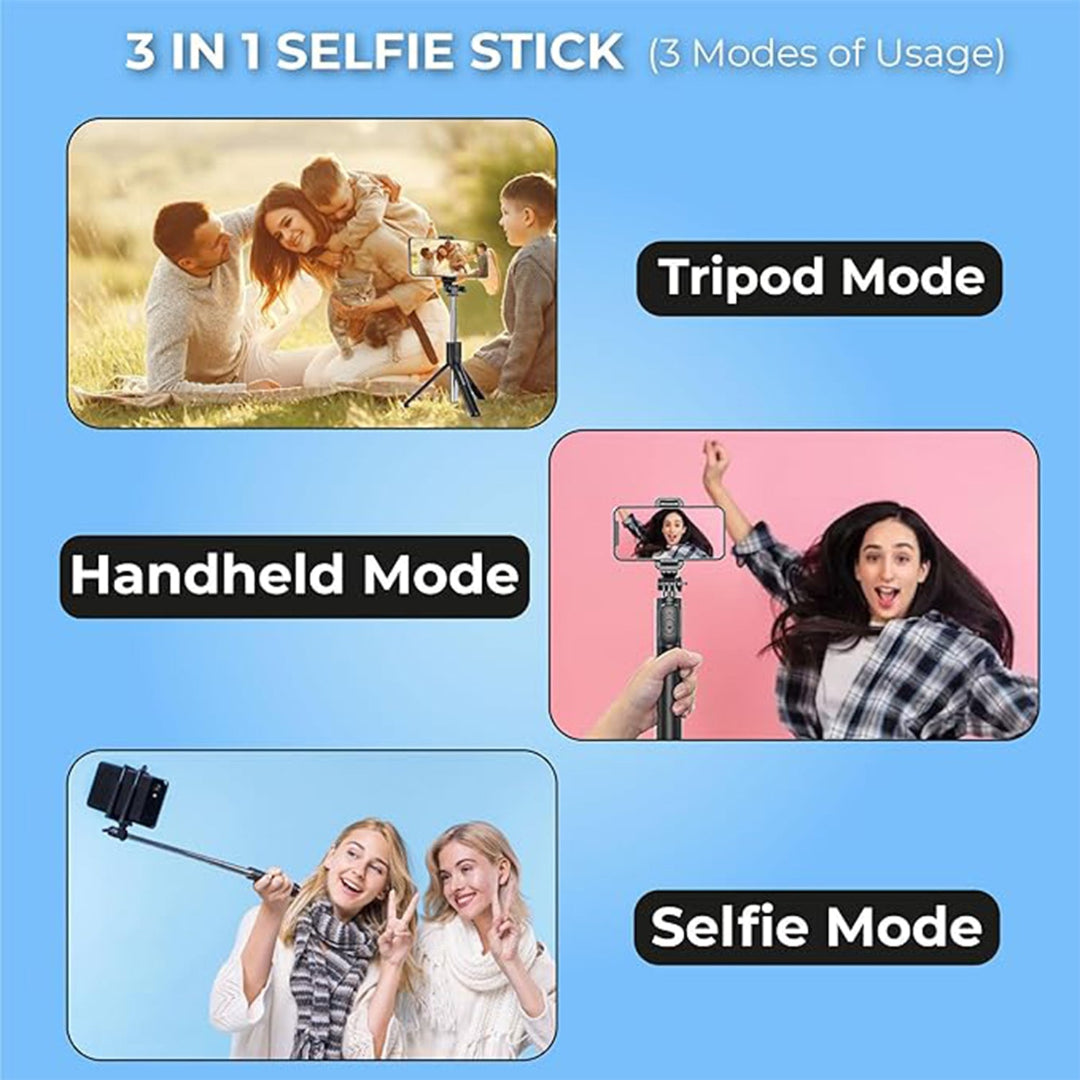 KLICKKART Selfie Stick With Tripod Stand (1 Pc  160 Cm Long Approx)