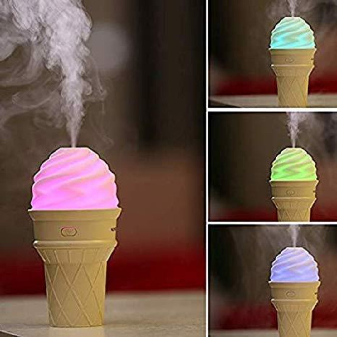 KLICKKART Ice Cream Design Led Humidifier For Freshening Air  Fragrance (Mix / Multicoloured)