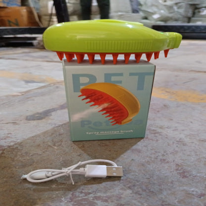 KLICKKART 3 In 1 Cat Steamy Brush Self Cleaning Steam Cat Brush Cat Steamer Brush For Massage Cat Grooming Brush Pet Hair Removal Comb For Cat And Dog For Removing Tangled And Loose Hair