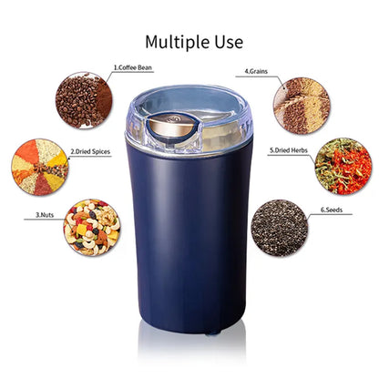 KLICKKART Mini Mixer Grinder – Portable Electric Coffee Bean & Spice Grinder, Powerful Small Blender Machine for Home & Office