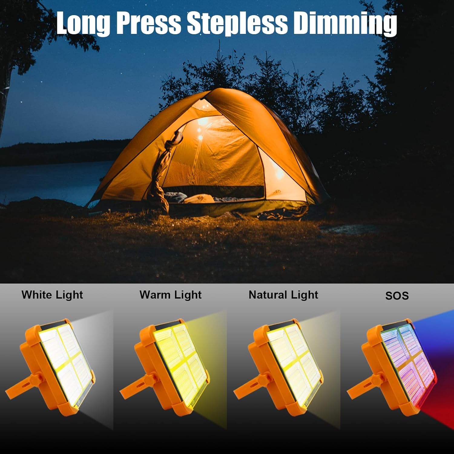 KLICKKART High-brightness Solar Led Flood Light With Power Bank (1 Pc)