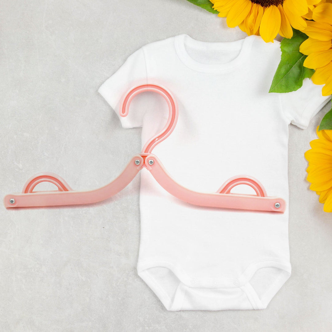 KLICKKART Travel Hangers With Clips Portable Folding Clothes Hangers For Scarves Suits Trousers Pants Shirts Socks Underwear Travel Home Foldable Clothes Drying Rack