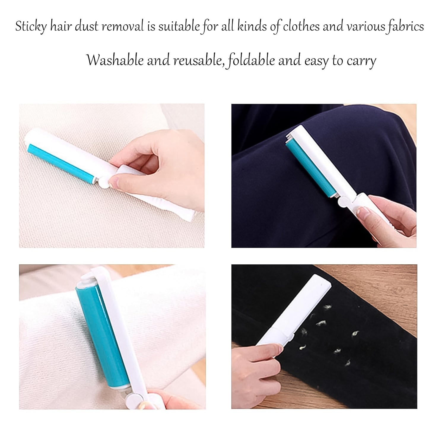 Reusable Lint Roller - Animal Hair Remover (1 Pc  Mix Color)