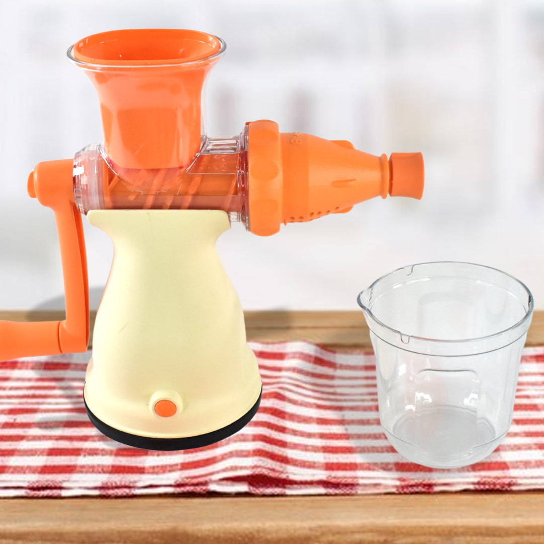 KLICKKART Apex Manual Carrot And Fruit Juicer  Heavy-duty (1 Pc With Glass)