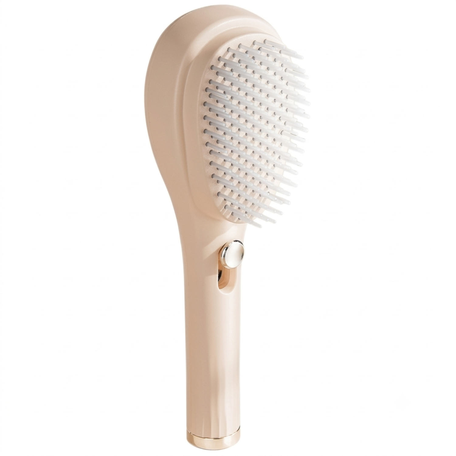 KLICKKART Self-Cleaning Anti-Static Massage Hair Brush – 2-in-1 Scalp Massager & 3D Air Cushion Hairbrush with One-Click Hair Removal for Women (1 Pc)