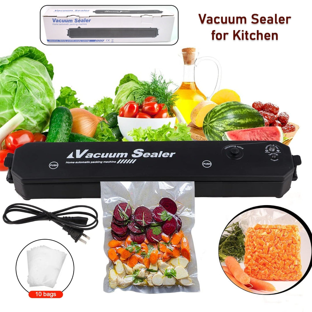 KLICKKART Vacuum Sealer Machine With 10 Pcs Bag (1 Set)