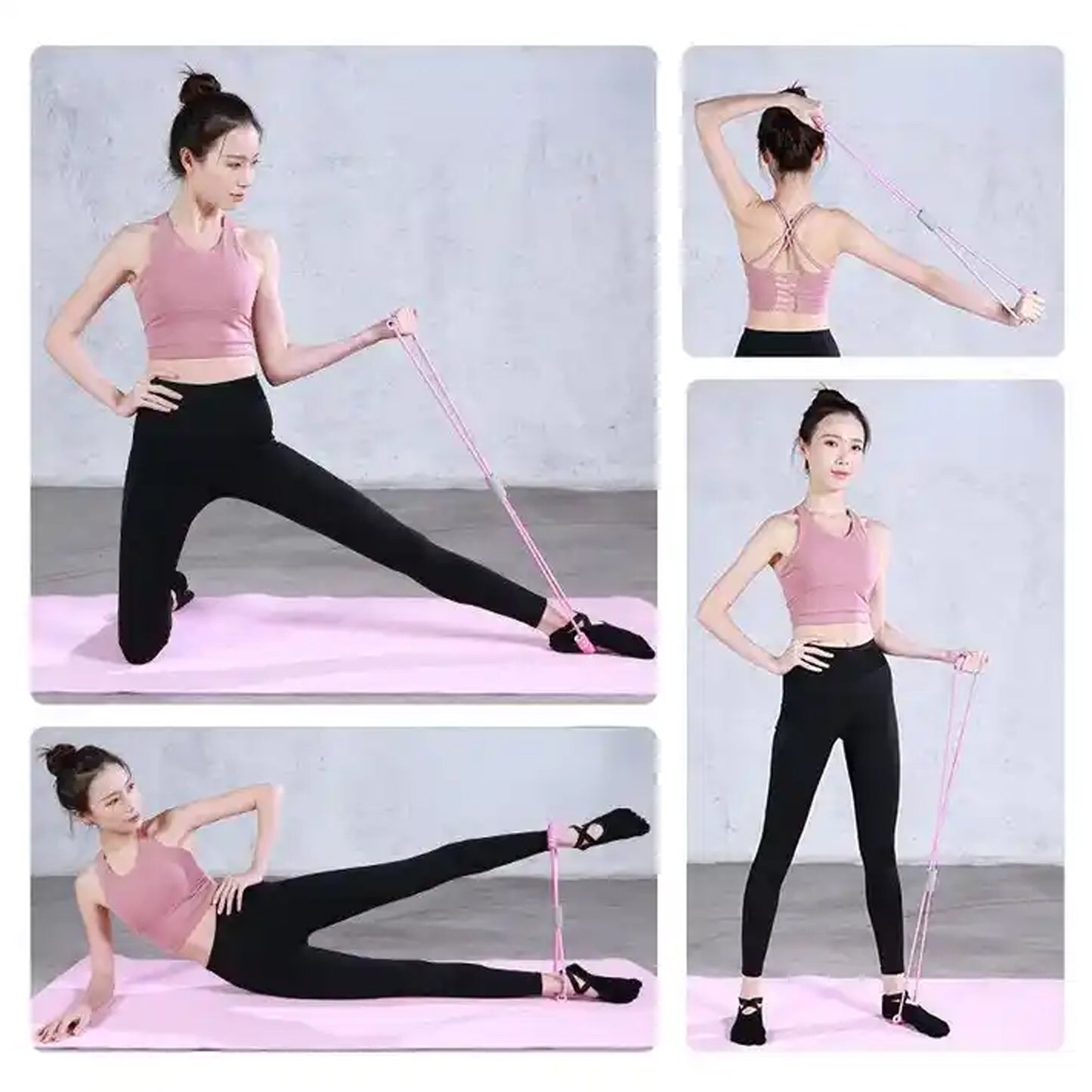 KLICKKART Sport Resistance Loop Band Yoga Bands Rubber Exercise Fitness Training Gym Strength Resistance Band Exercise Equipment Bands For Working Out (1 Pc Mix Color)