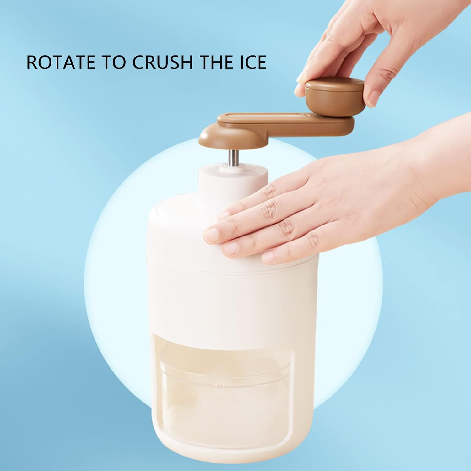 KLICKKART Portable Gola Maker Ice Crusher And Shaved Ice Machine Hand Shaved Household Ice Machine