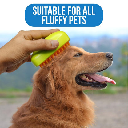 KLICKKART 3 In 1 Cat Steamy Brush Self Cleaning Steam Cat Brush Cat Steamer Brush For Massage Cat Grooming Brush Pet Hair Removal Comb For Cat And Dog For Removing Tangled And Loose Hair