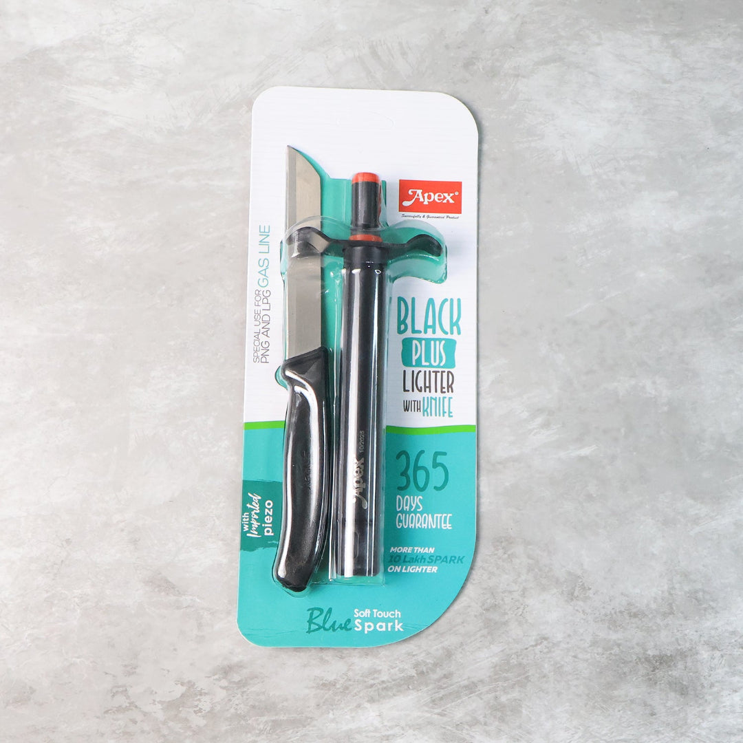 KLICKKART Premium Kitchen Knife With Gas Lighter Combo Set  2