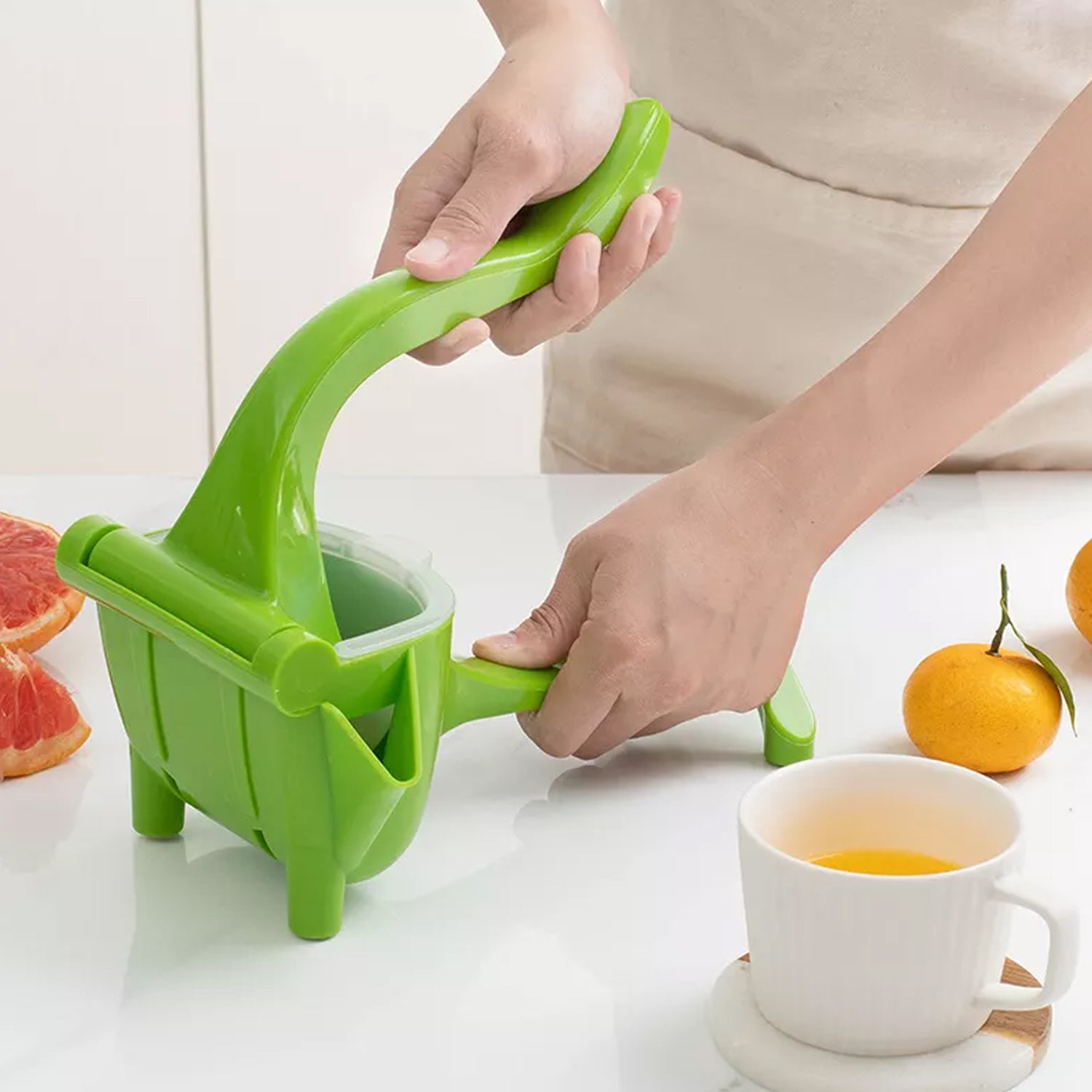 KLICKKART Heavy Duty Juice Press Squeezer With Juicers (Multicoloured)