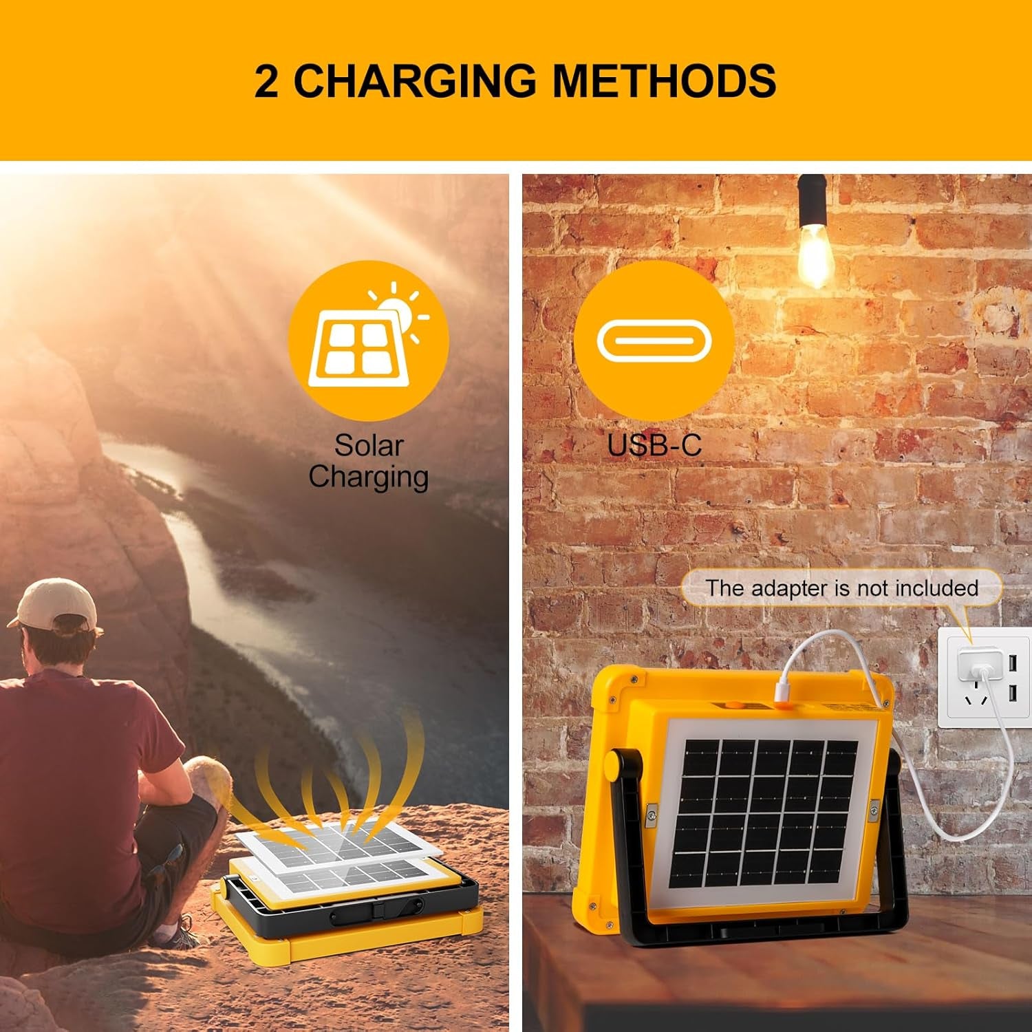 KLICKKART High-brightness Solar Led Flood Light With Power Bank (1 Pc)