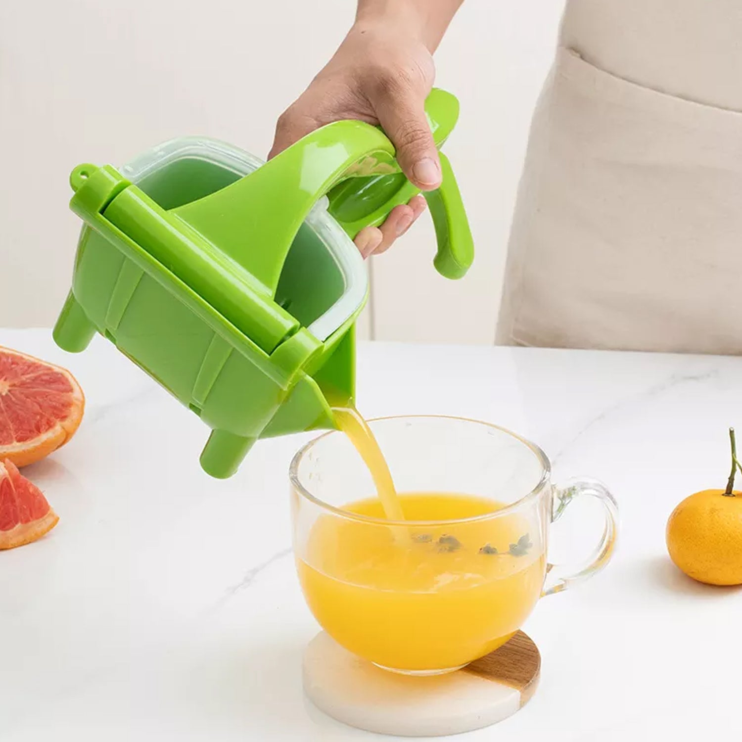 KLICKKART Heavy Duty Juice Press Squeezer With Juicers (Multicoloured)