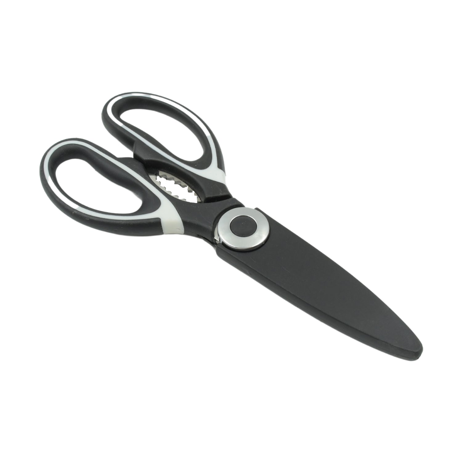 3 in 1 Multi-function Kitchen Stainless Steel Knife Scissor  for Household Vegetables Fruit Cheese Sea Food Meat Slices With Bottle Opener (1 Pc )