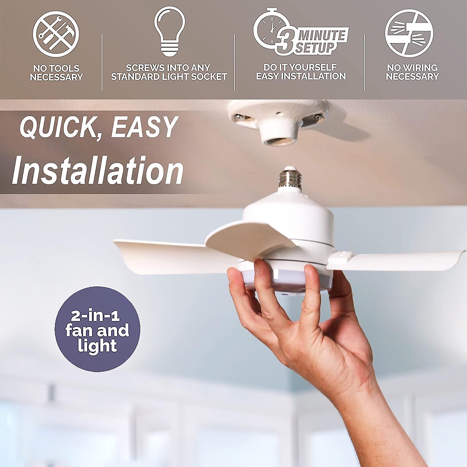 KLICKKART Socket Fan Light Original 