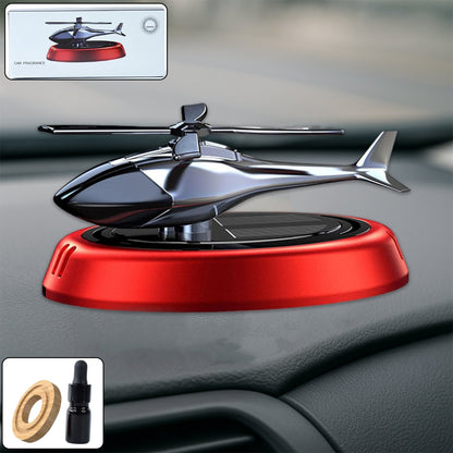 KLICKKART Solar-powered Rotating Helicopter Car Air Freshener