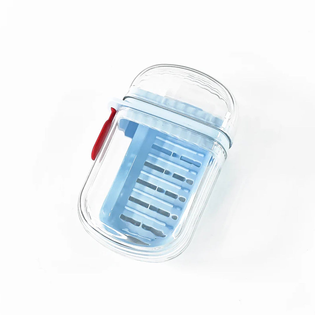 KLICKKART Multifunctional Soap Box With Drain Tray And Lock Clip Sabudani (1 Pc)
