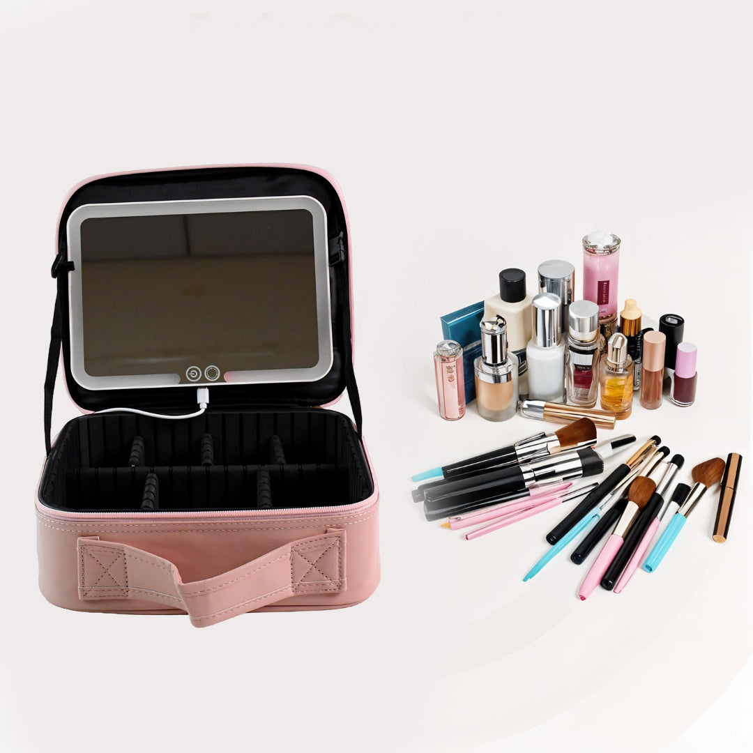 KLICKKART Premium Led Light Makeup Organizer Box