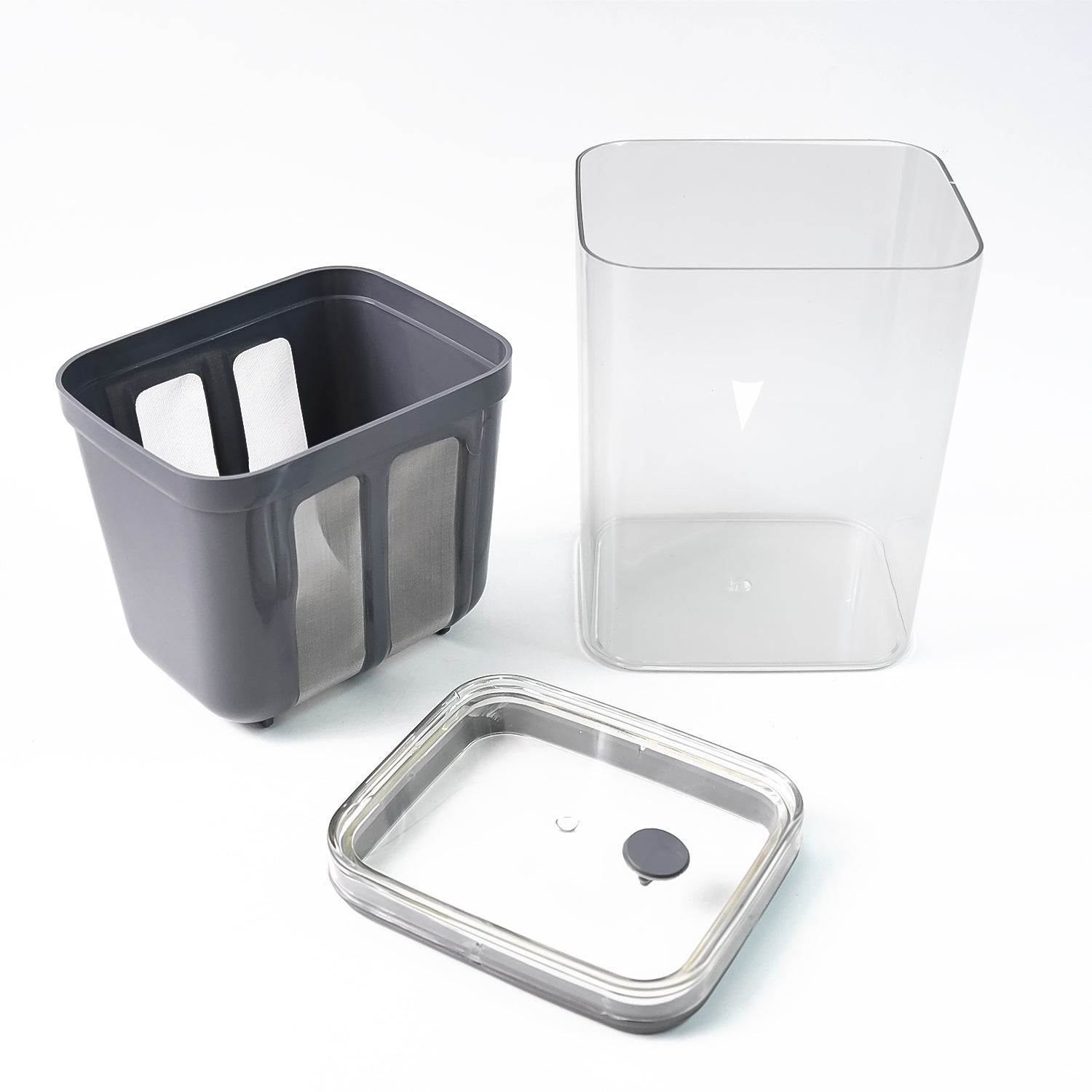 KLICKKART 2 In 1 Multifunctional Yogurt Strainer With Storage Container  1100 Ml (1 Set)