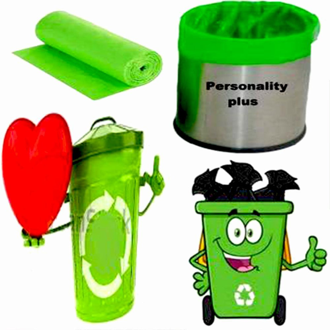 KLICKKART Bio-degradable Eco Friendly Garbagetrash Bags Rolls (19 X 21) (Green)