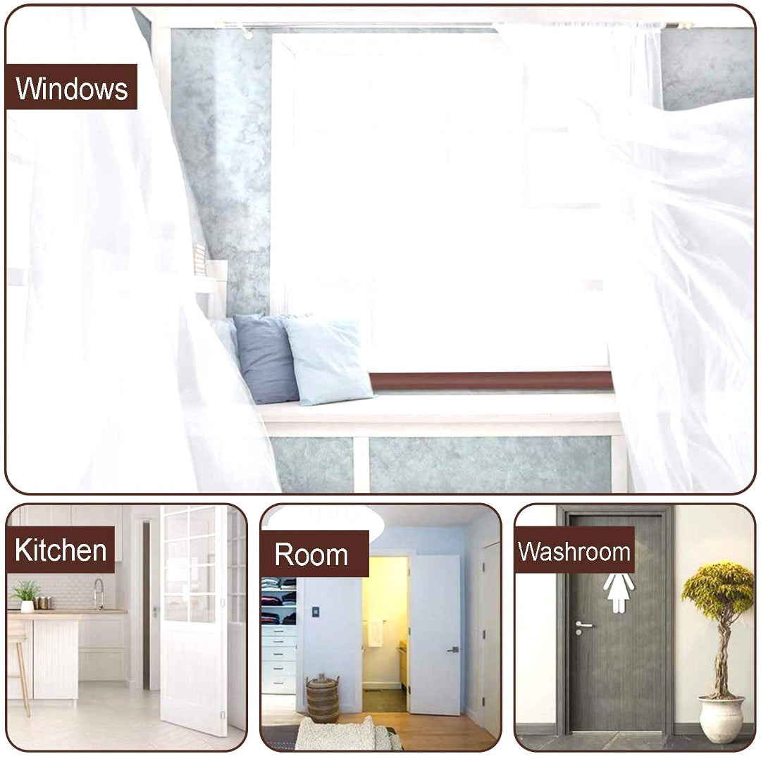 KLICKKART Twin Door Draft Stopperguard Protector For Doors And Windows (set of4)