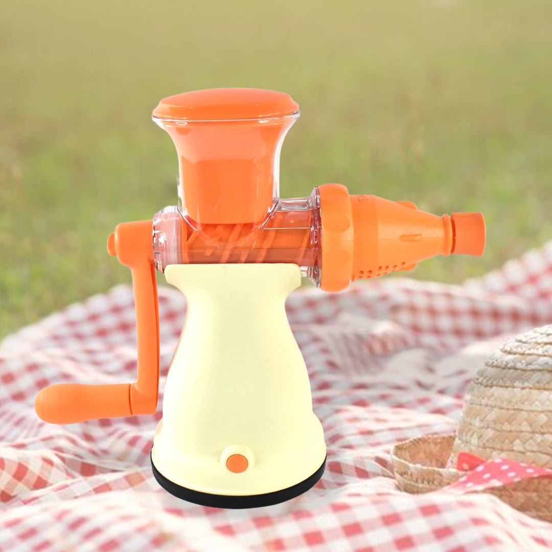 KLICKKART Apex Manual Carrot And Fruit Juicer  Heavy-duty (1 Pc With Glass)