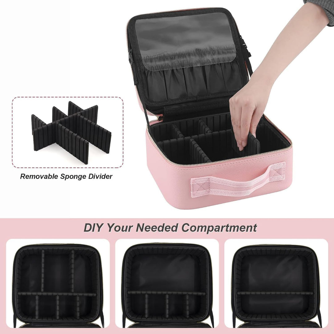 KLICKKART Premium Led Light Makeup Organizer Box