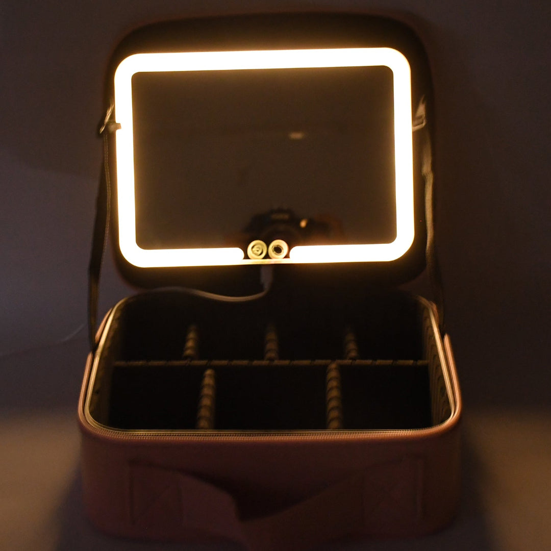 KLICKKART Premium Led Light Makeup Organizer Box
