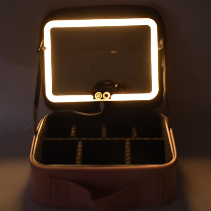 KLICKKART Premium Led Light Makeup Organizer Box