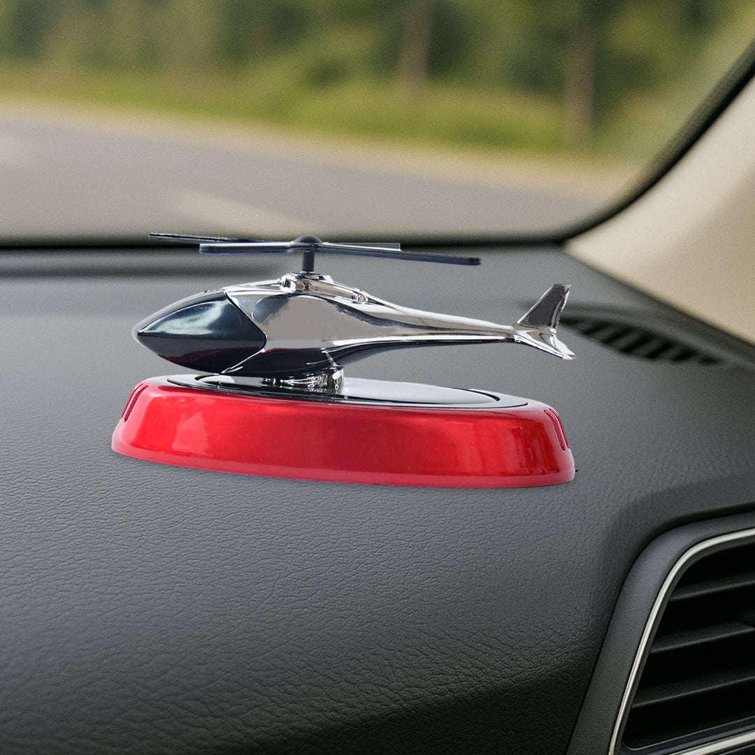 KLICKKART Solar-powered Rotating Helicopter Car Air Freshener