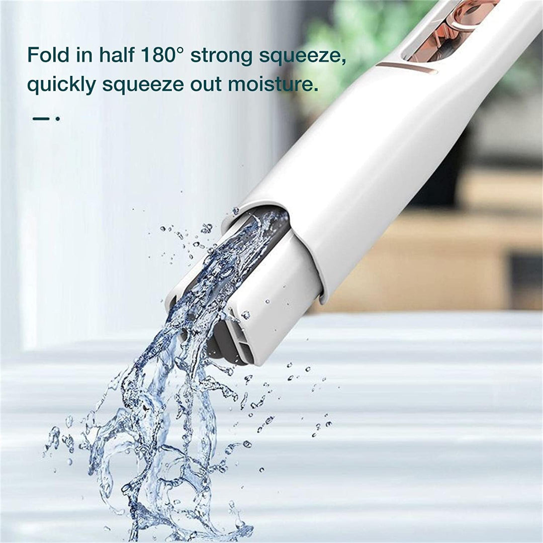 KLICKKART Portable Self-squeeze Short Mop Mini Hand Wash-free Strong Absorbent Mop With 1 Cotton Head Cleaning Sponge For Bathroom Kitchens Table