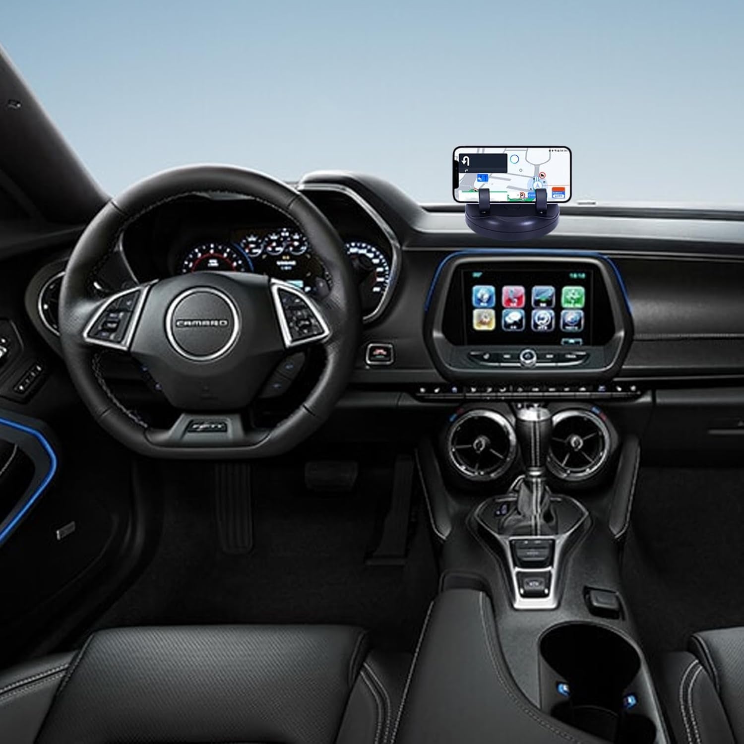 KLICKKART 2 In 1 Car Anti-slip Mat Phone Holder Non Slip Sticky Phone Mount Holder (1 Set)