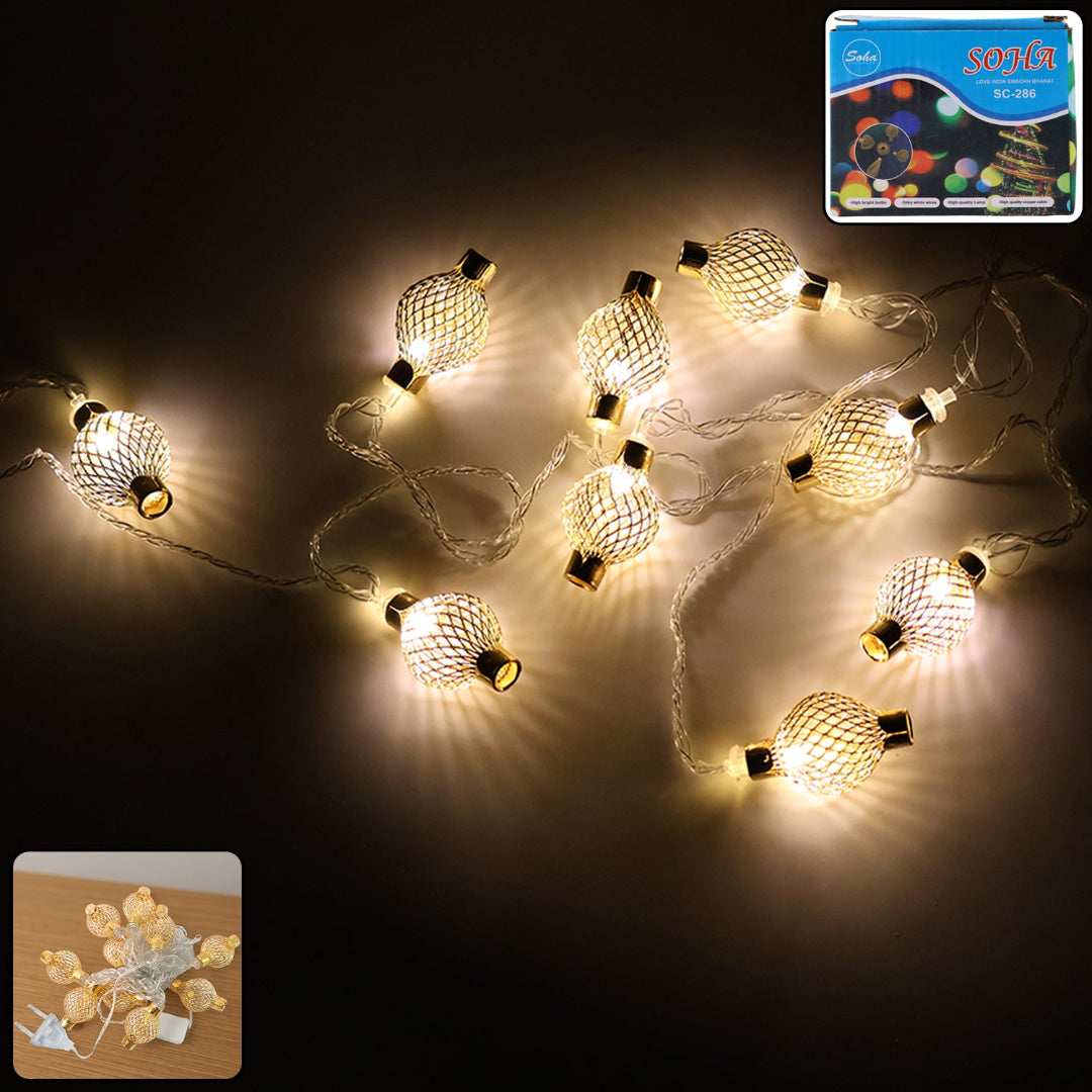 KLICKKART Decorative Metal Ball Led String Light (3 Meter )