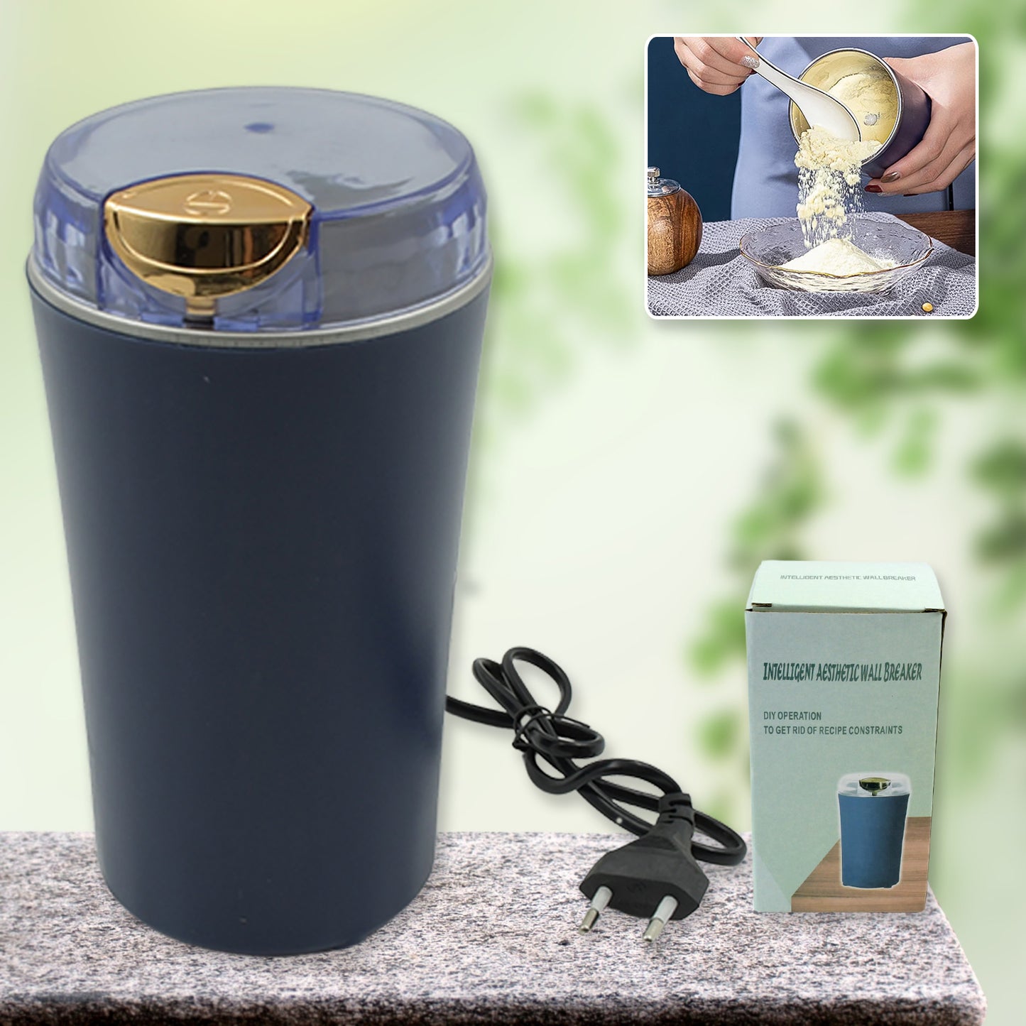 KLICKKART Mini Mixer Grinder – Portable Electric Coffee Bean & Spice Grinder, Powerful Small Blender Machine for Home & Office
