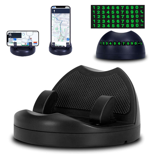 KLICKKART 2 In 1 Car Anti-slip Mat Phone Holder Non Slip Sticky Phone Mount Holder (1 Set)