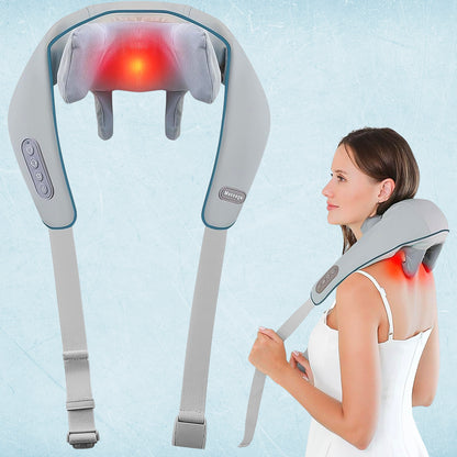 Neck & Shoulder Massagers With Heat Electric Rechargeable (1 Pc)