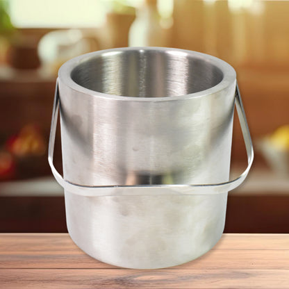 KLICKKART Stainless Steel Ice Buckets With Lid (1.3 Liters Approx)