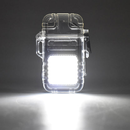 KLICKKART Usb Rechargeable Electric Lighter 3 Modes Cob Flashlight (1 Pc)