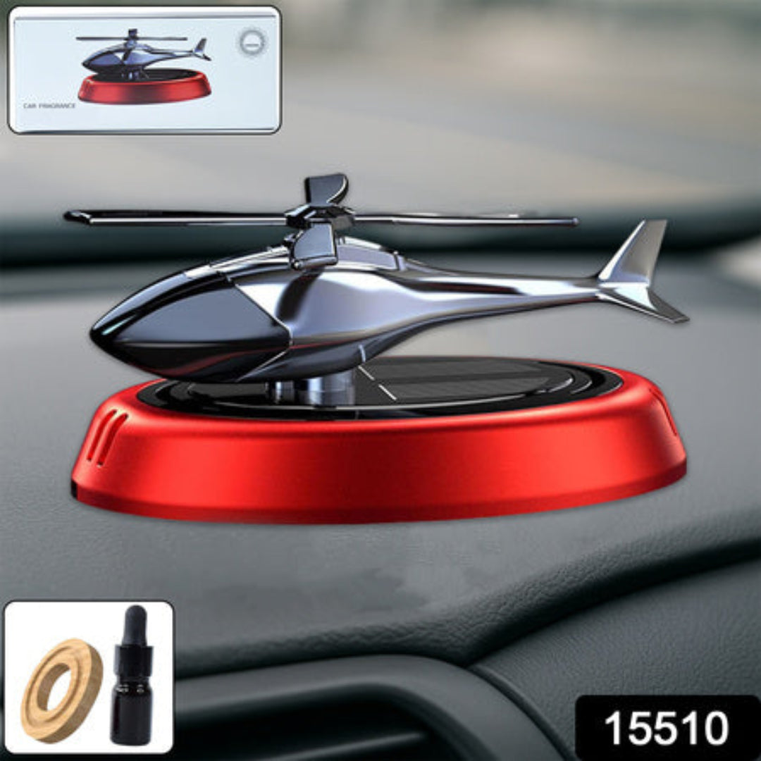 KLICKKART Solar-powered Rotating Helicopter Car Air Freshener