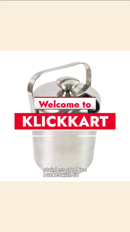 Stainless Steel Ice Buckets With Lid (1.3 Liters Approx)