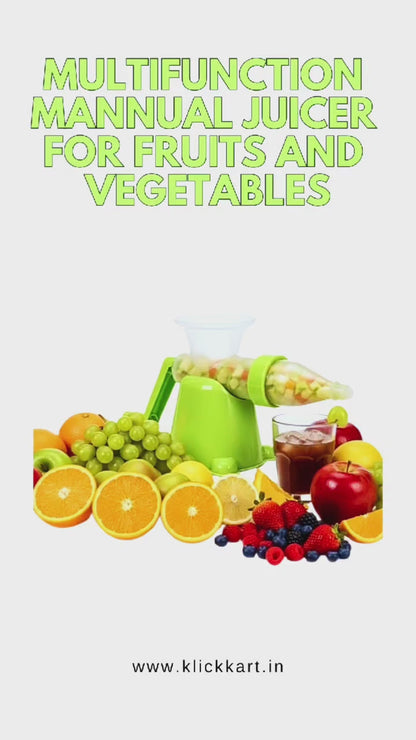 Manual Juicer Modern Plastic Fruit And Vegetable Juicer