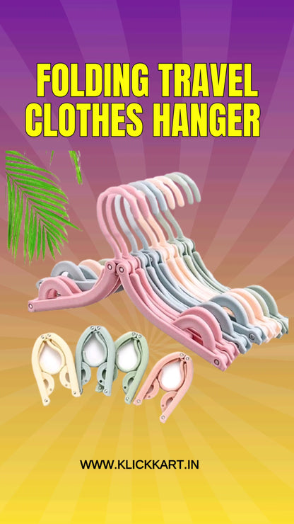 Travel Hangers With Clips Portable Folding Clothes Hangers For Scarves Suits Trousers Pants Shirts Socks Underwear Travel Home Foldable Clothes Drying Rack