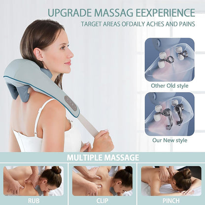 Neck & Shoulder Massagers With Heat Electric Rechargeable (1 Pc)