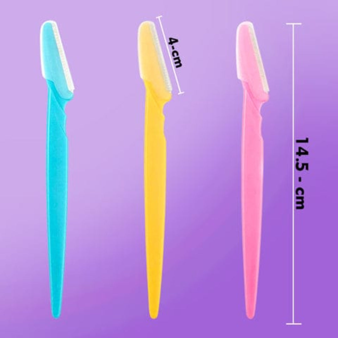 KLICKKART Eyebrow Painless Facial Hair Remover Razor For Face Women And Men (3 Pack)