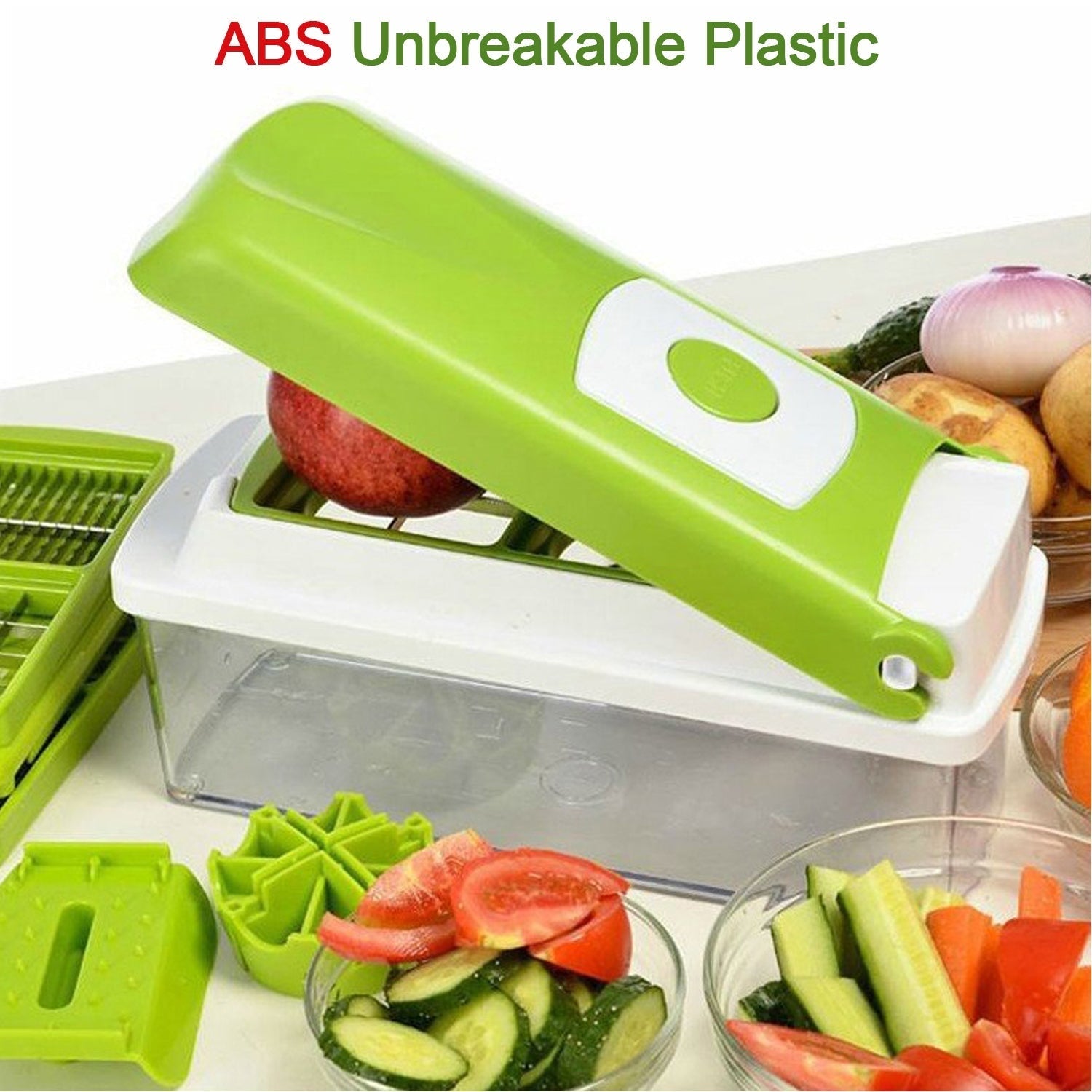 Kitchen Multipurpose 13 in 1 Vegetable and Fruit Chopper/Cutter/Greater/Slicer