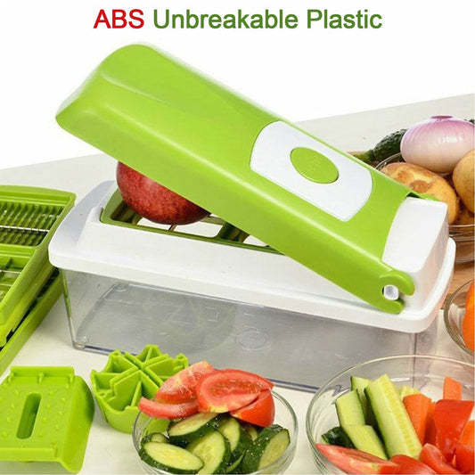 Kitchen Multipurpose 13 in 1 Vegetable and Fruit Chopper/Cutter/Greater/Slicer